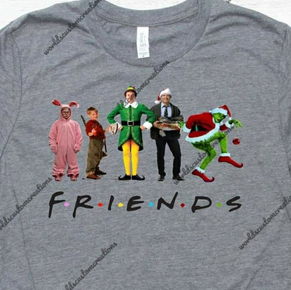 Other - Kids FRIENDS Christmas inspired characters tee